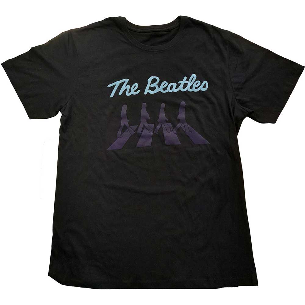 Tričko The Beatles - Crossing Silhouettes, Unisex,Čierna,XL