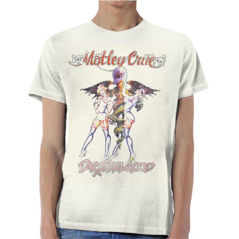 Tričko Motley Crue - Dr Feelgood Vintage, Unisex,Natural,XXL