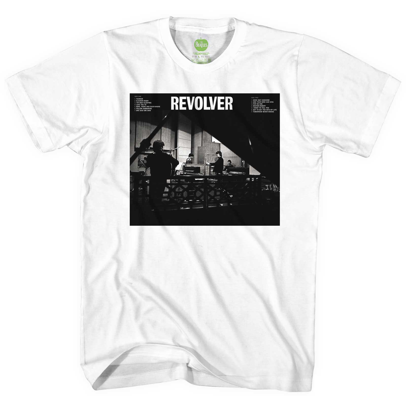 Tričko The Beatles - Revolver Studio, Unisex,Biela,XXL