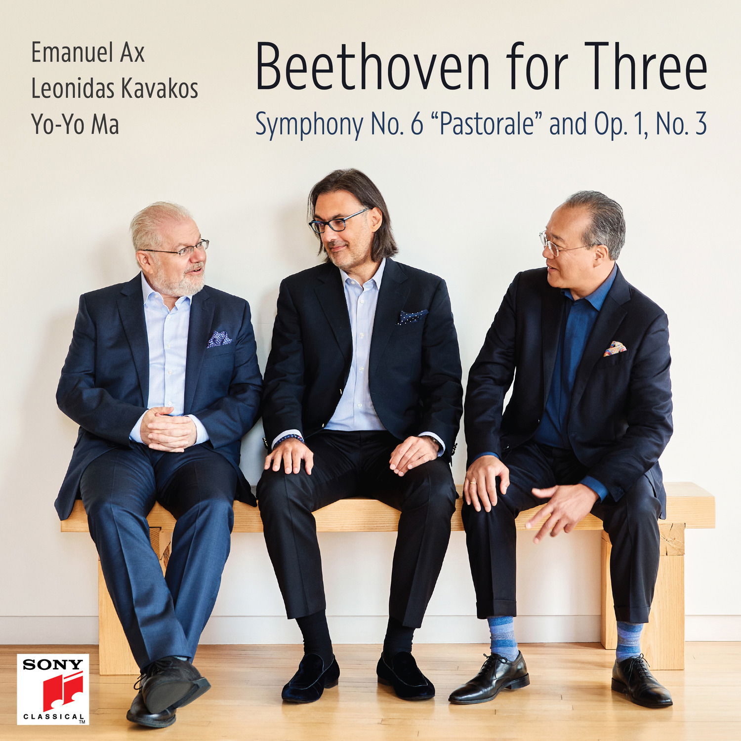 CD Leonidas Kavakos, Emanuel Ax, and Yo-Yo Ma - Beethoven For Three: Symphony No. 6 "Pastorale" and Op. 1, No. 3