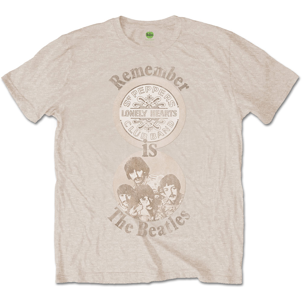 Tričko The Beatles - Remember, Unisex,Natural,XL