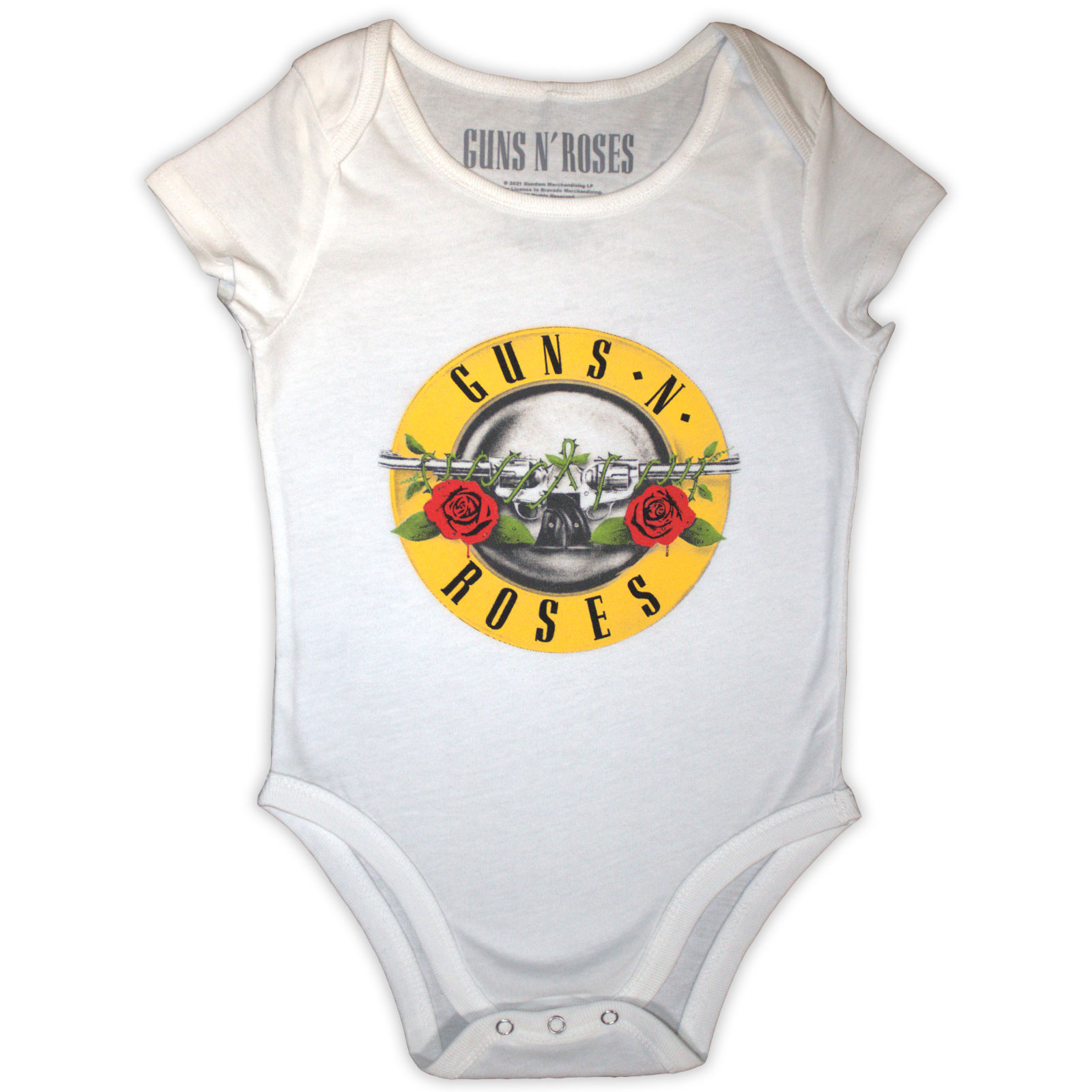 Body Guns N’ Roses - Classic Logo, Dieťa,Biela,18 - 24 mes.