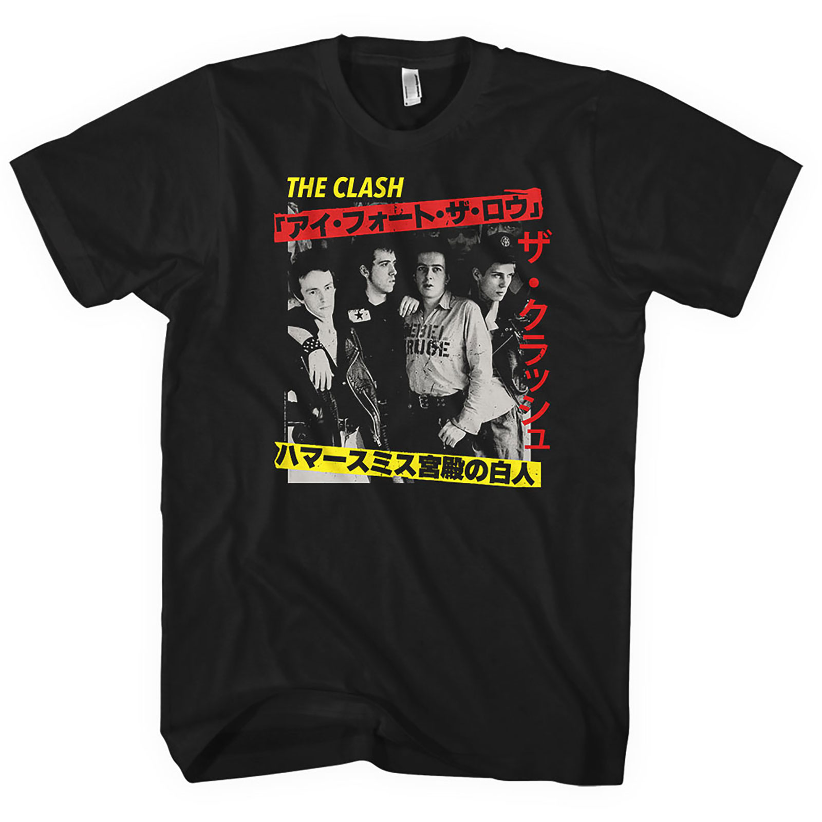 Tričko The Clash - Kanji, Unisex,Čierna,XXL