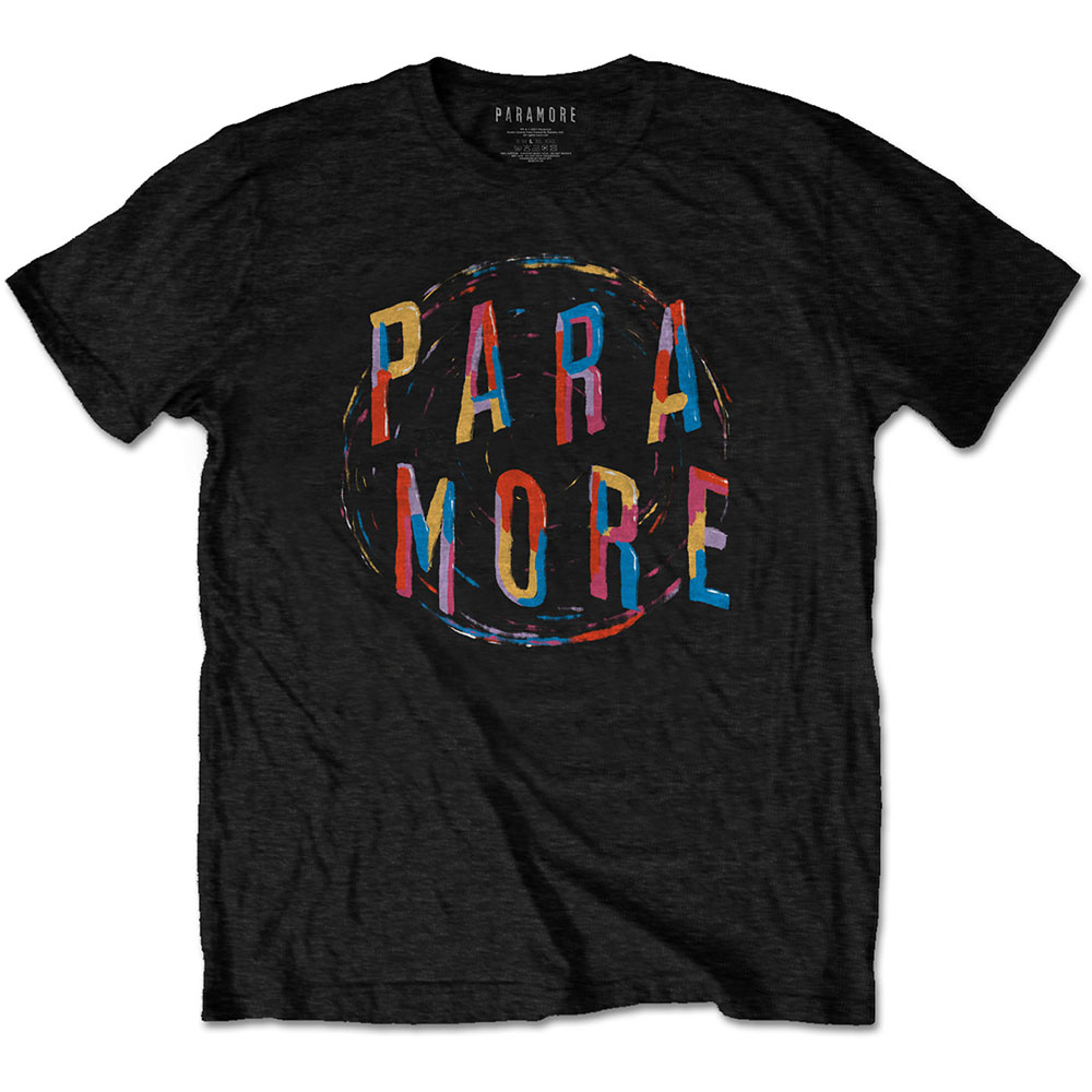Tričko Paramore - Spiral, Unisex,Čierna,XXL