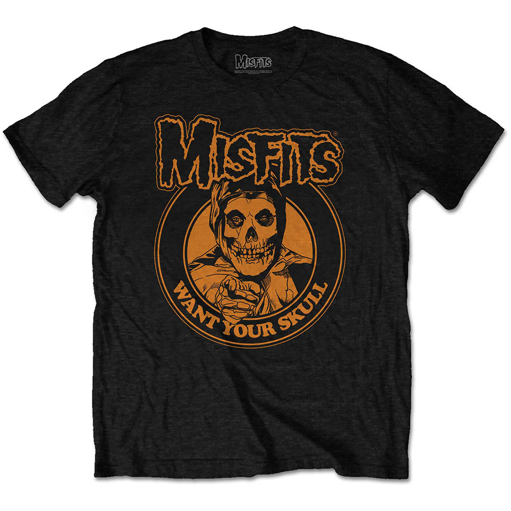 Tričko Misfits - Want Your Skull, Unisex,Čierna,XXL