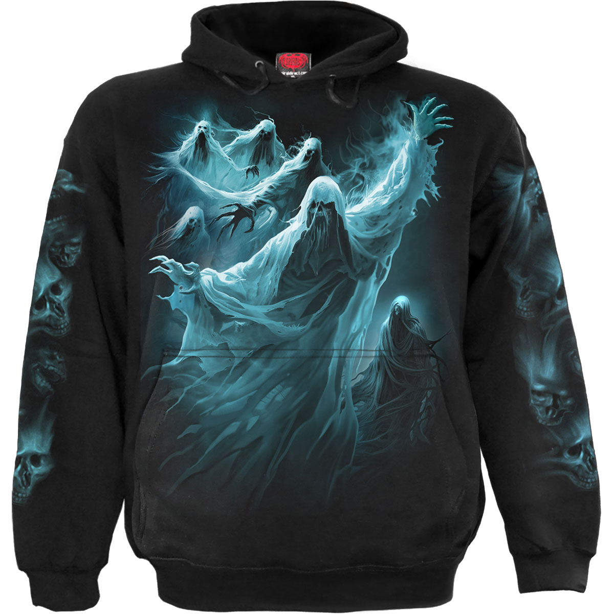 Mikina Spiral Stairs - Ghost Skull, Unisex,Čierna,S