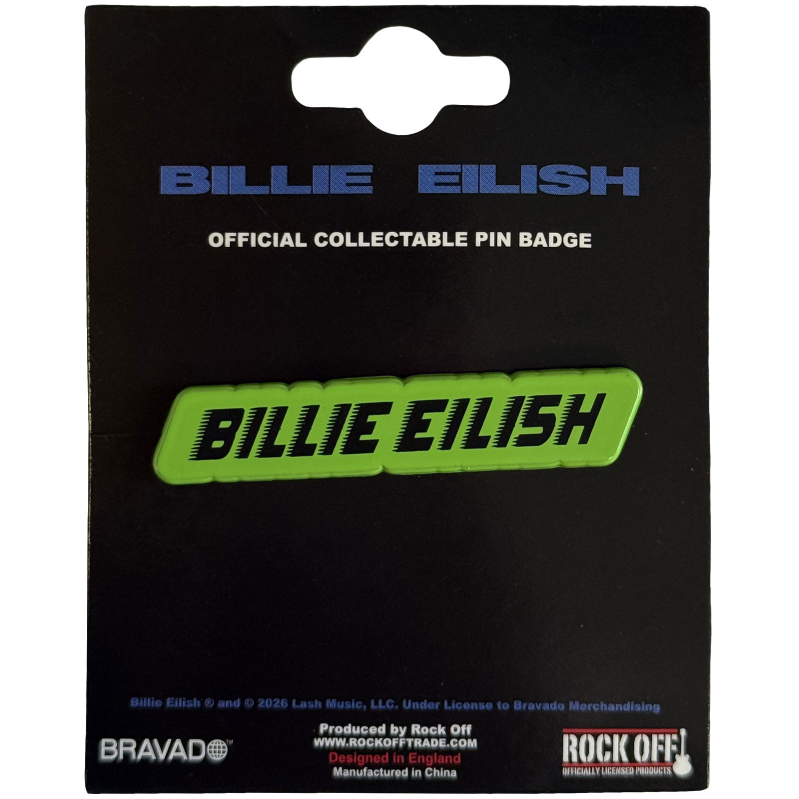 Odznak Billie Eilish - Racer Logo