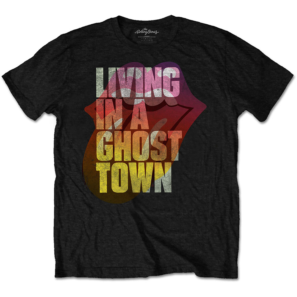 Tričko The Rolling Stones - Ghost Town, Unisex,Čierna,XXL