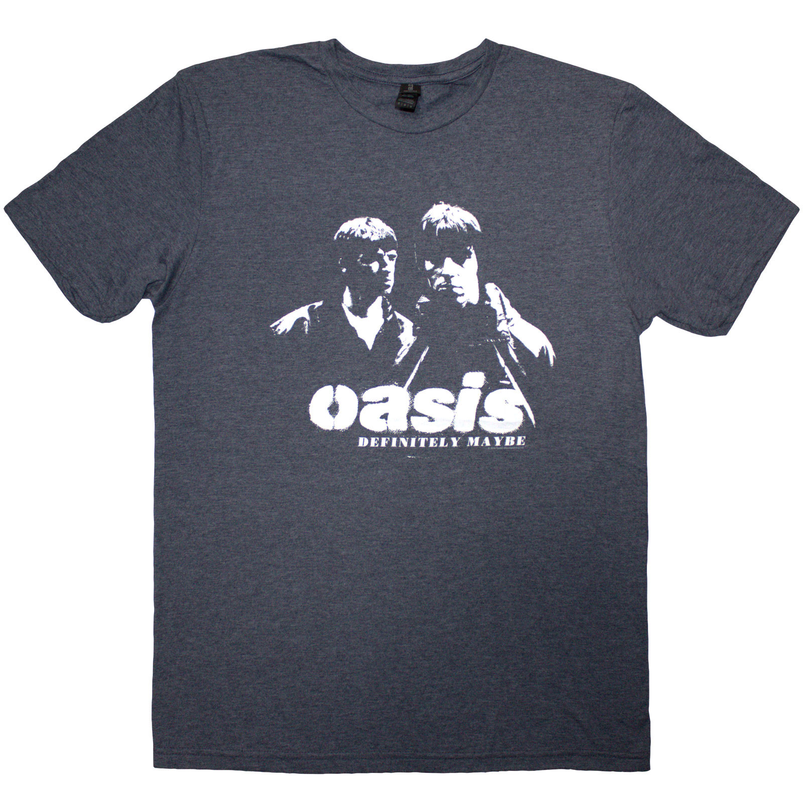 Tričko Oasis - Definitely Maybe Photo Stencil, Unisex,Modrá,XXL