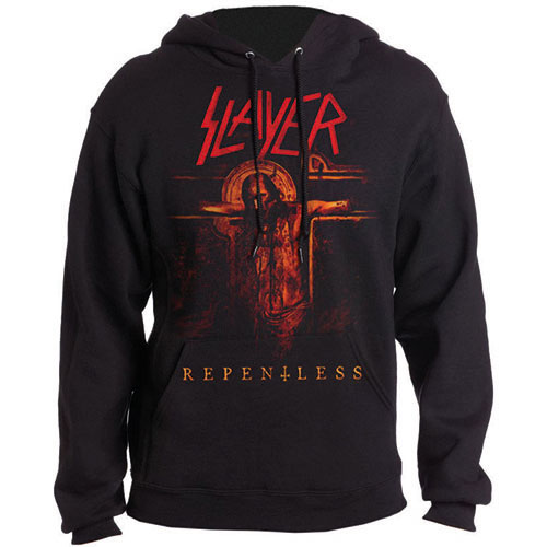 Mikina Slayer - Repentless Crucifix, Unisex,Čierna,XL