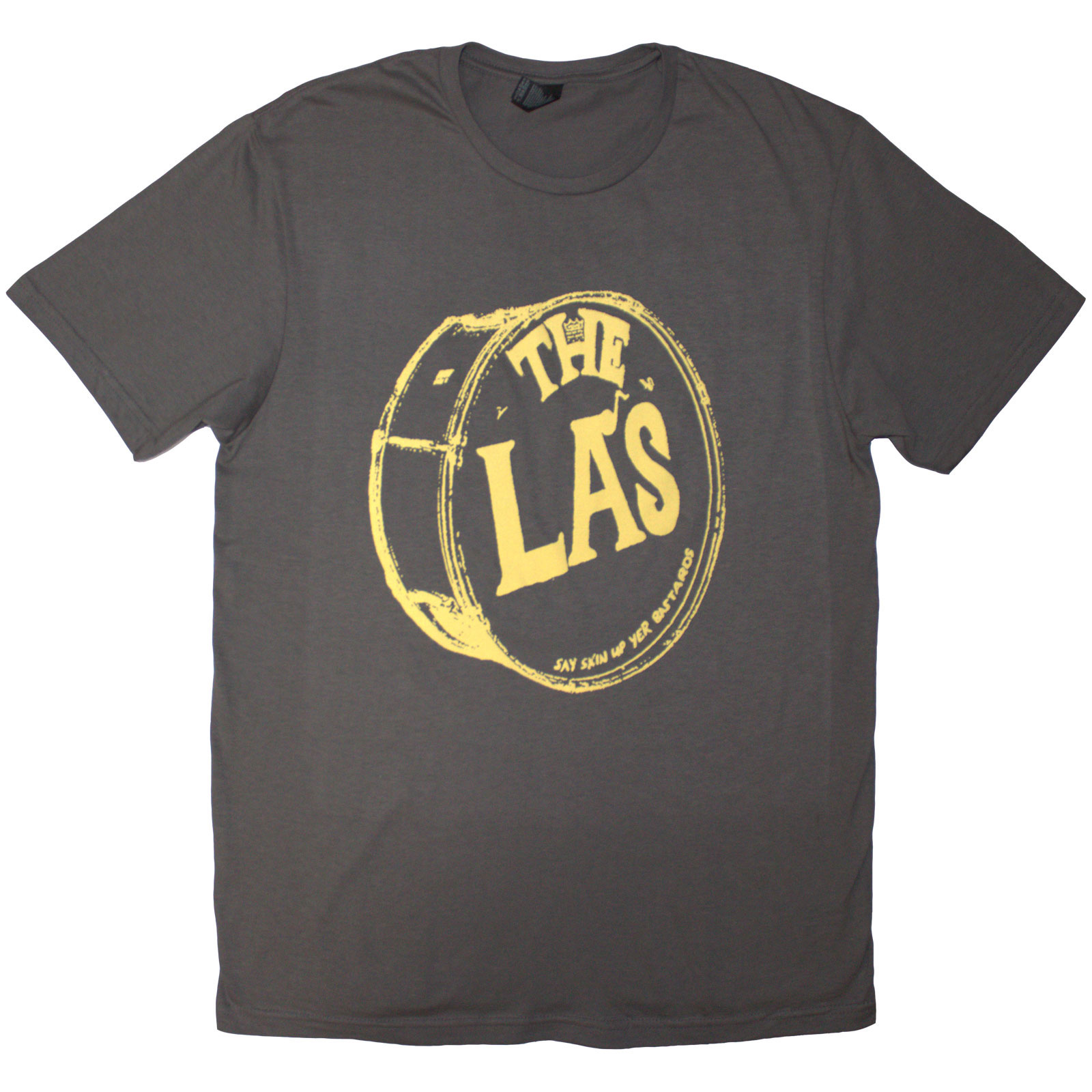 Tričko The La's - Yellow Drum Head Logo, Unisex,Šedá,XXL