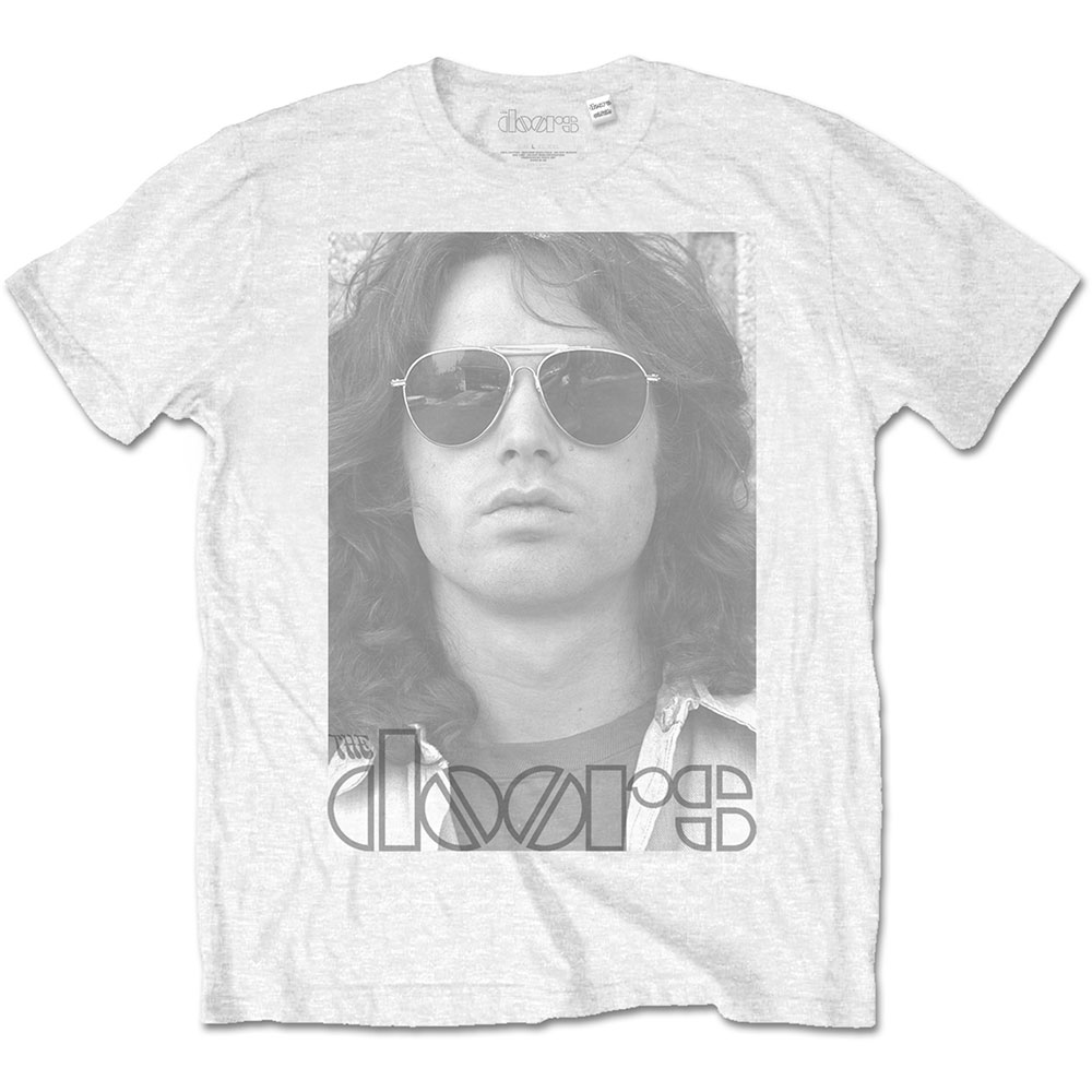 Tričko The Doors - Aviators, Unisex,Biela,XXL