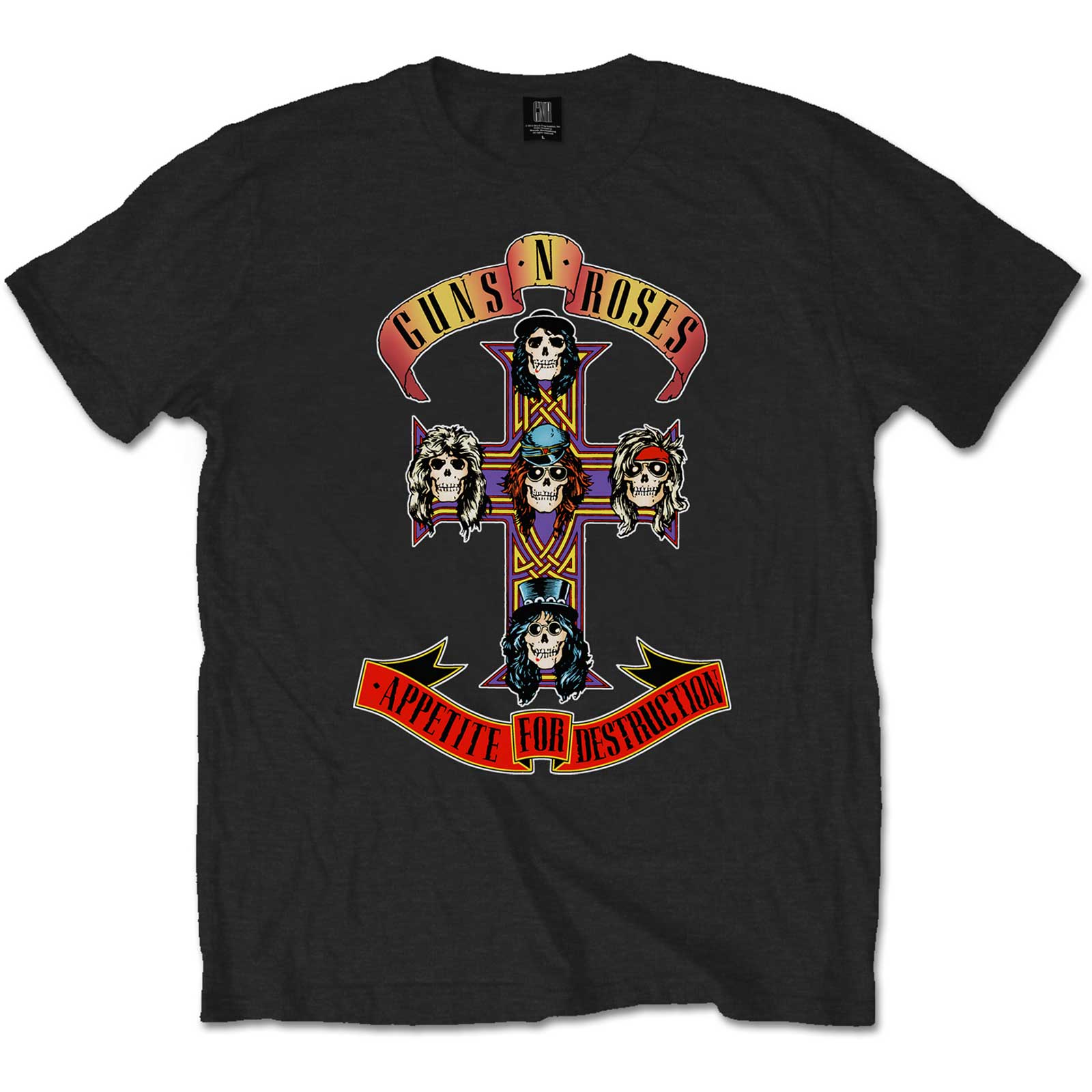 Tričko Guns N’ Roses - Appetite for Destruction, Dieťa,Čierna,3 – 4 roky