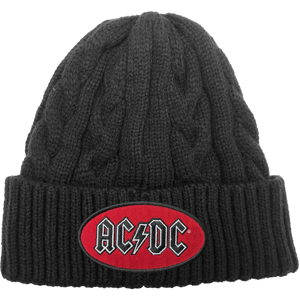 Čapica AC/DC - Oval Logo, Unisex,Čierna,Univerzálna