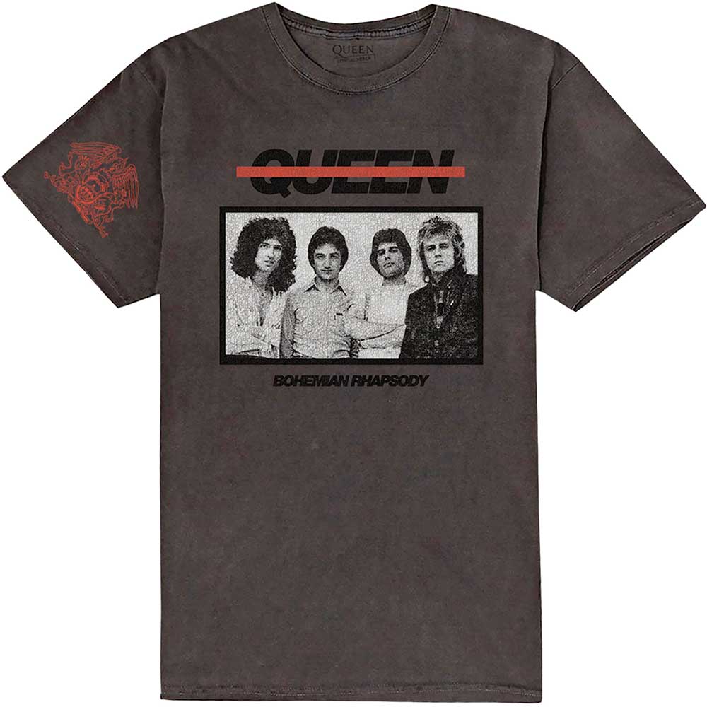 Tričko Queen - Bo Rhap Photo, Unisex,Čierna,XXL