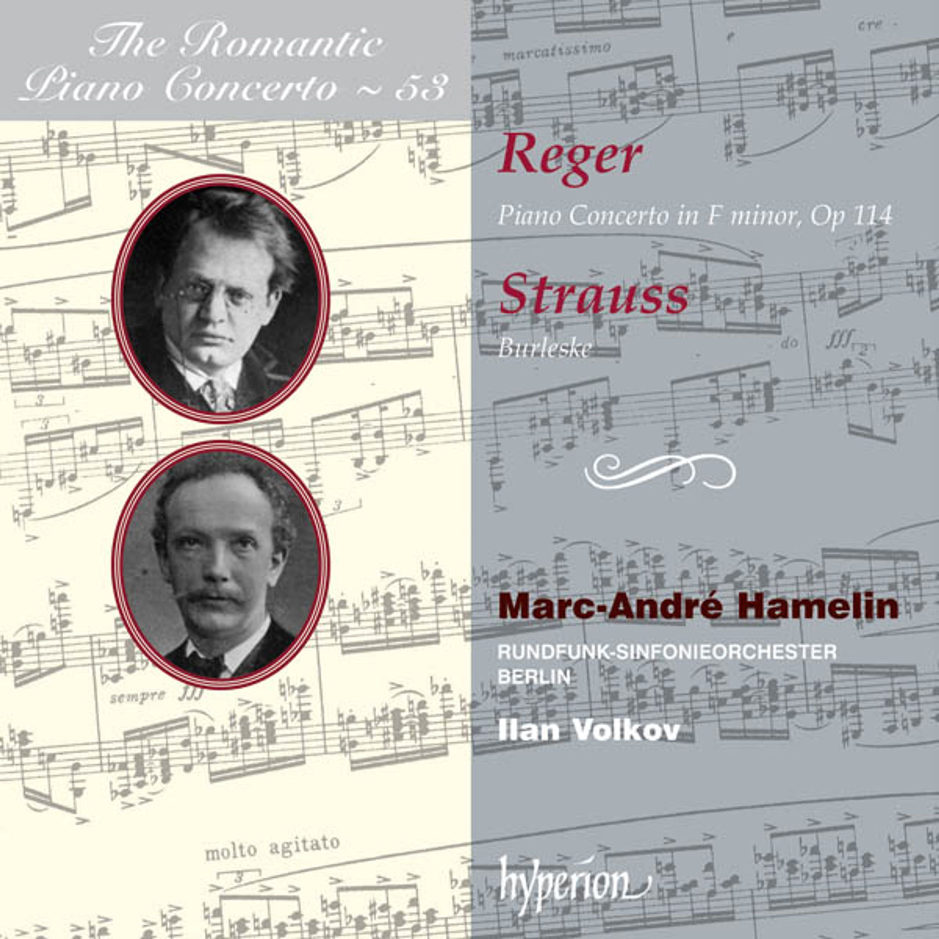CD Marc-André Hamelin - REGER & RICHARD STRAUSS: PIANO CONCERTOS