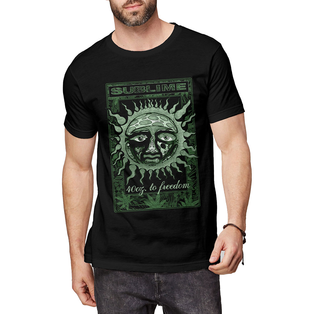 Tričko Sublime - GRN 40 Oz, Unisex,Čierna,XXL