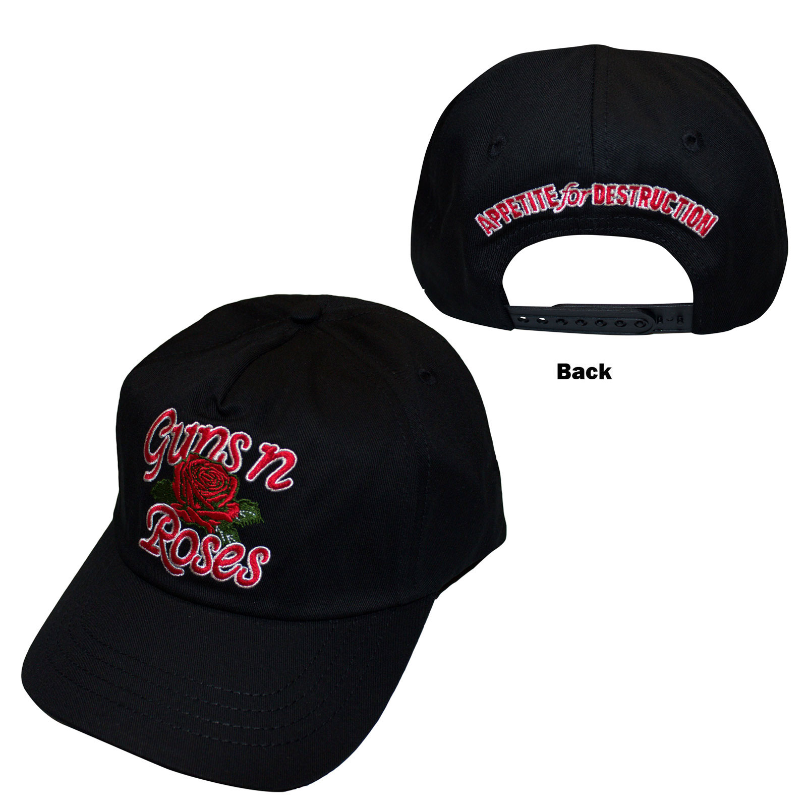 Šiltovka Guns N’ Roses - Appetite for Destruction Rose, Unisex,Čierna,Univerzálna