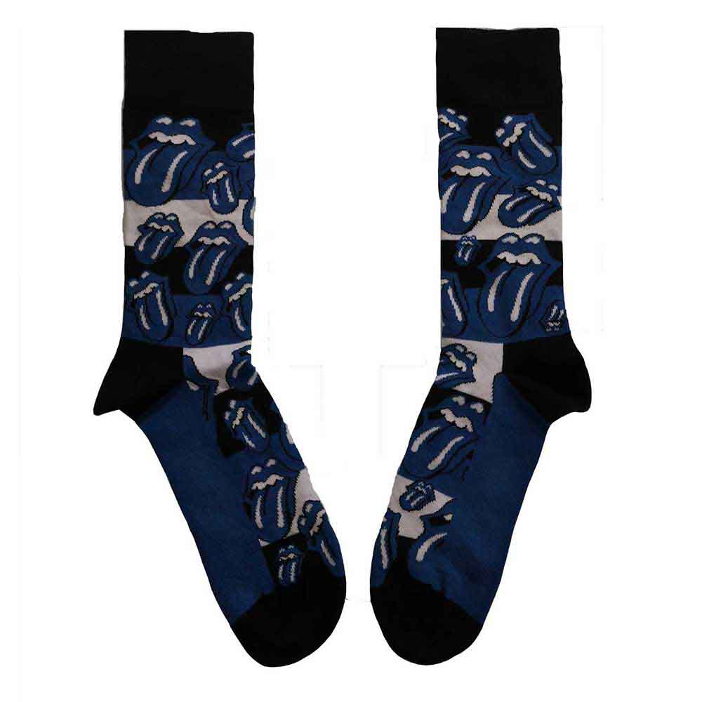 Ponožky The Rolling Stones - Blue Tongues, Unisex,Modrá,UK 7 - 11