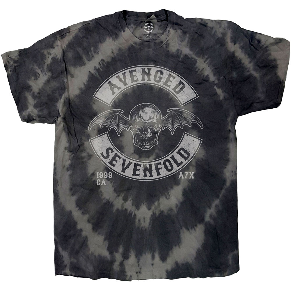 Tričko Avenged Sevenfold A7X - Deathbat Crest, Unisex,Šedá,XXL
