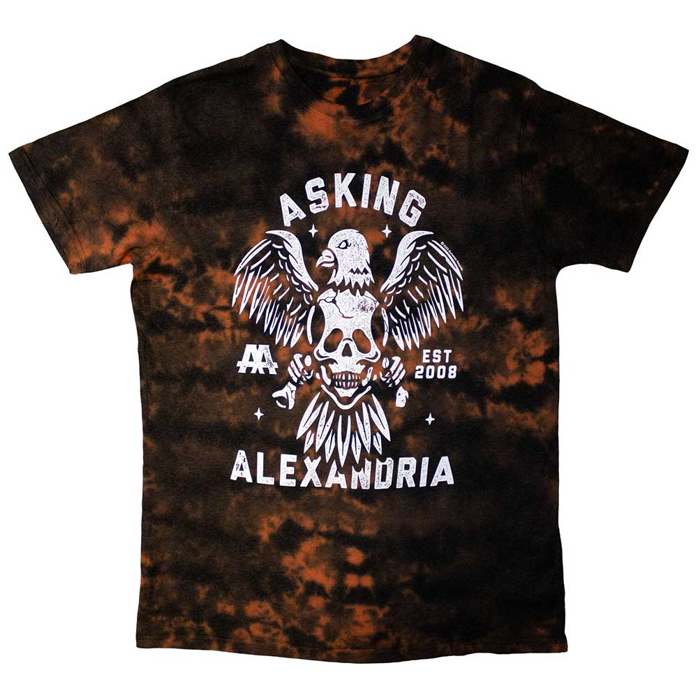 Tričko Asking Alexandria - Eagle Skull, Unisex,Červená,XXL
