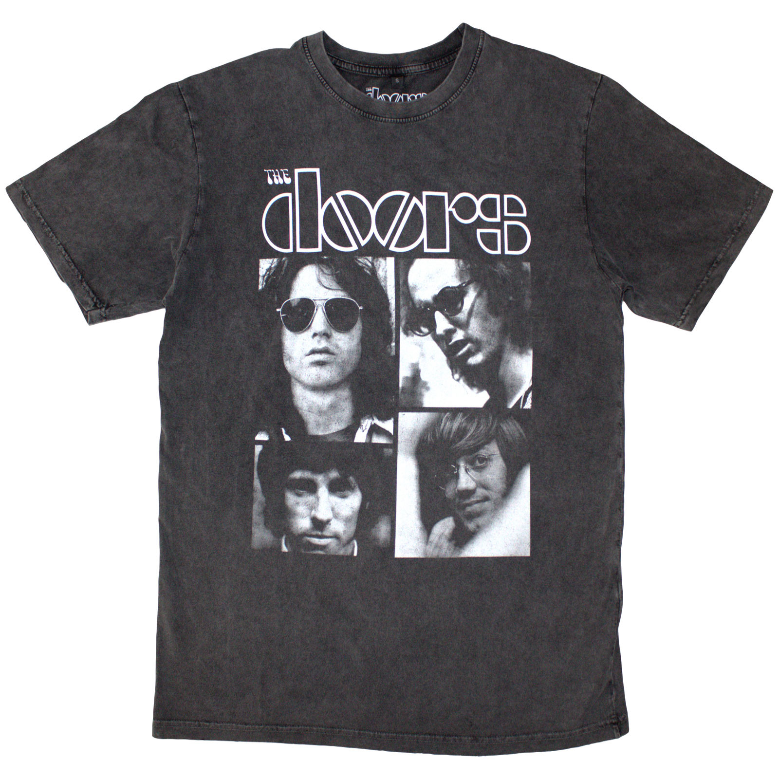 Tričko The Doors - Squares, Unisex,Šedá,XXL