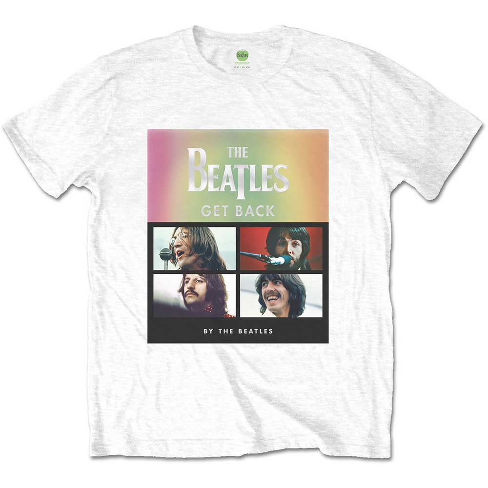 Tričko The Beatles - Album Faces Gradient, Unisex,Biela,XXL