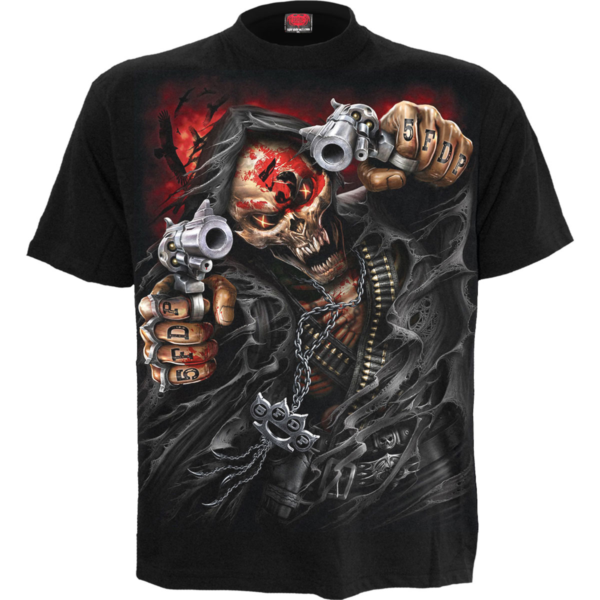 Tričko Five Finger Death Punch - Assassin, Unisex,Čierna,XXL