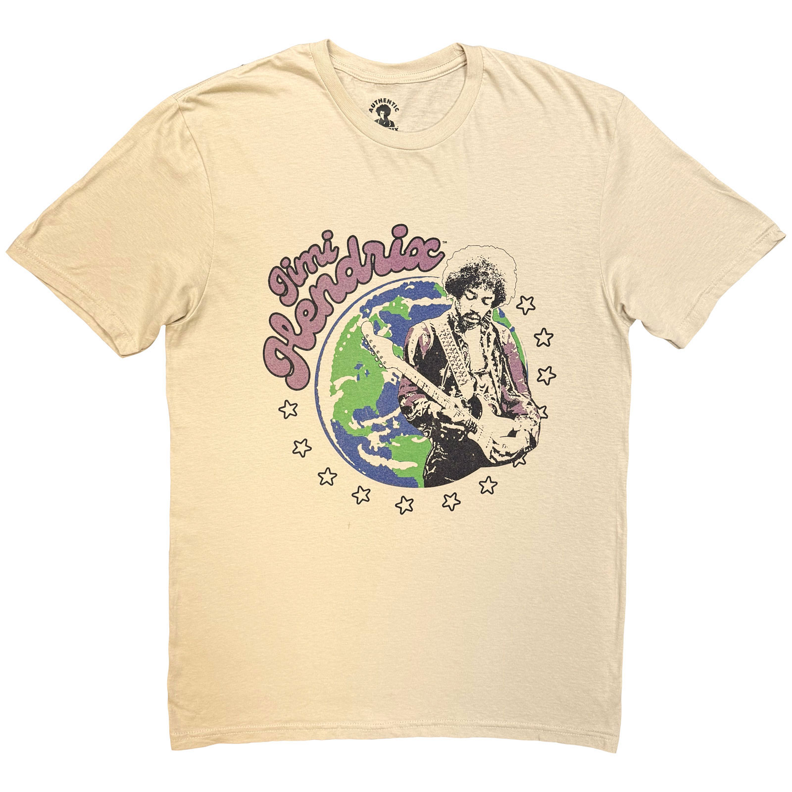 Tričko Jimi Hendrix - Earth, Unisex,Natural,XXL