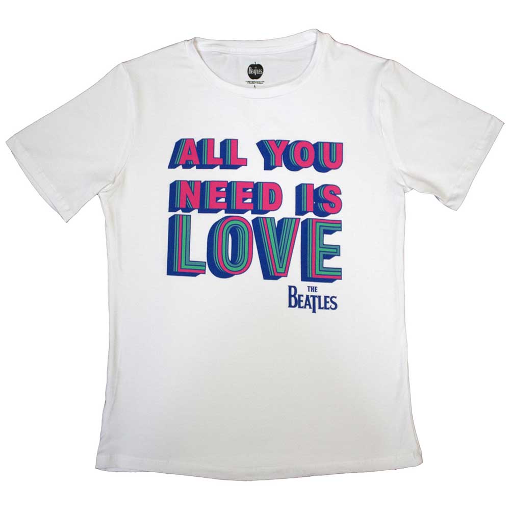 Tričko The Beatles - All You Need Is Love, Žena,Biela,M