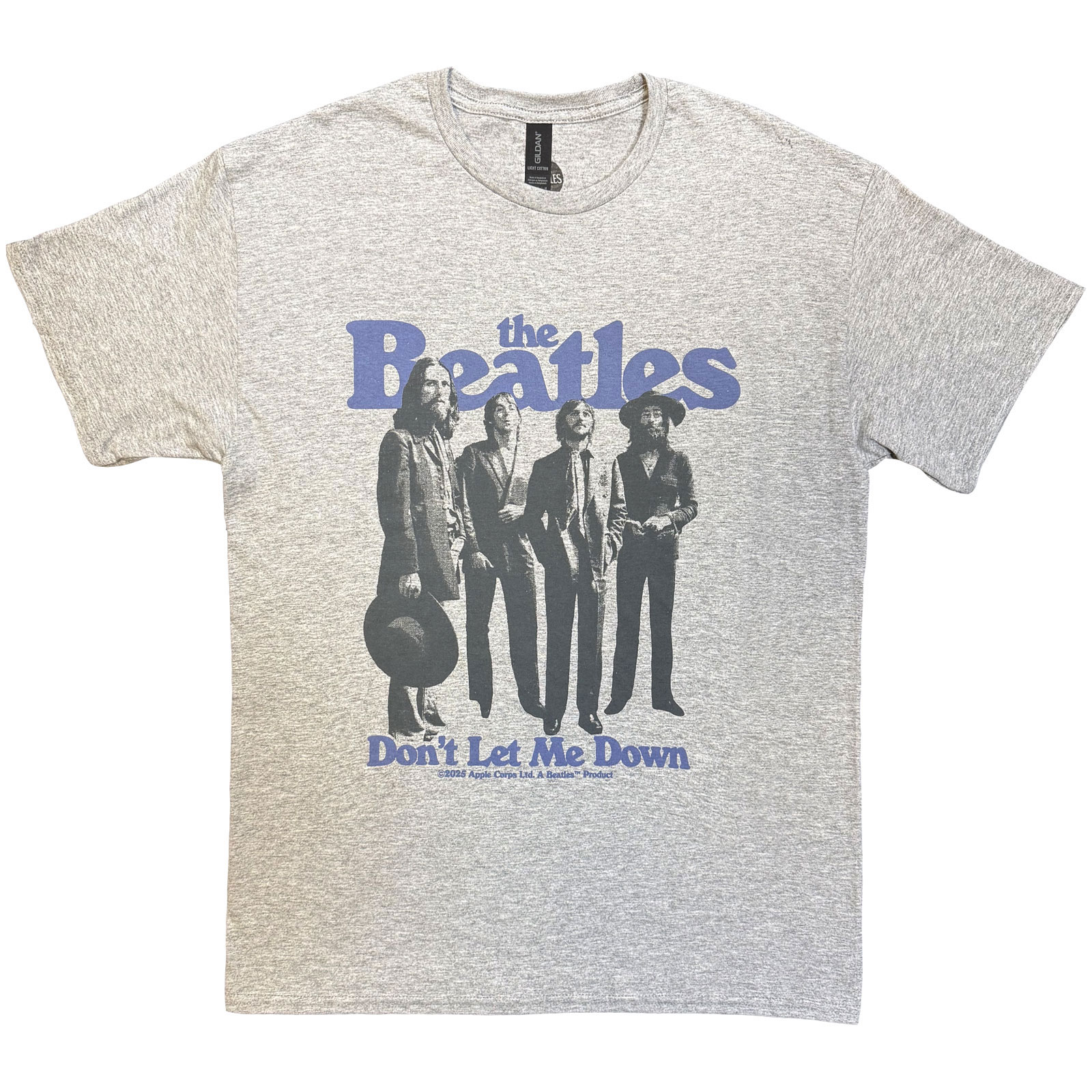 Tričko The Beatles - Don't Let Me Down, Unisex,Šedá,XXL