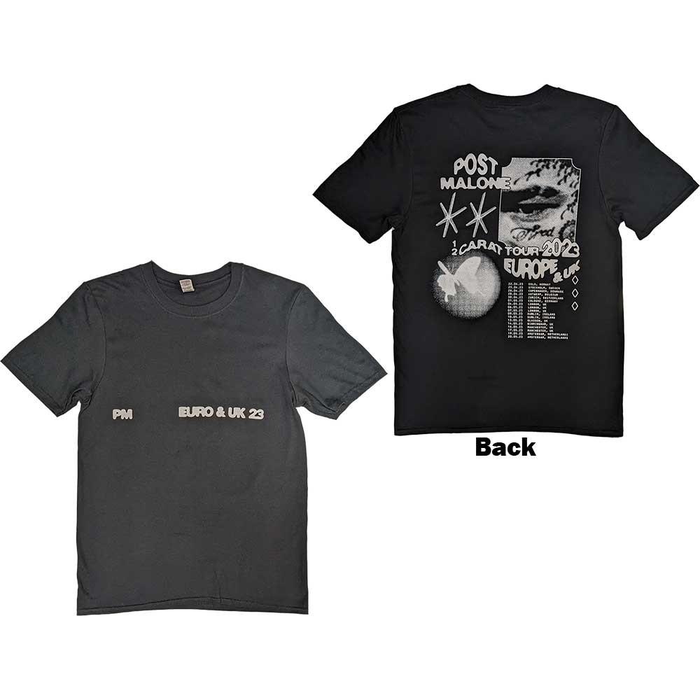 Tričko Post Malone - Collage, Unisex,Čierna,S
