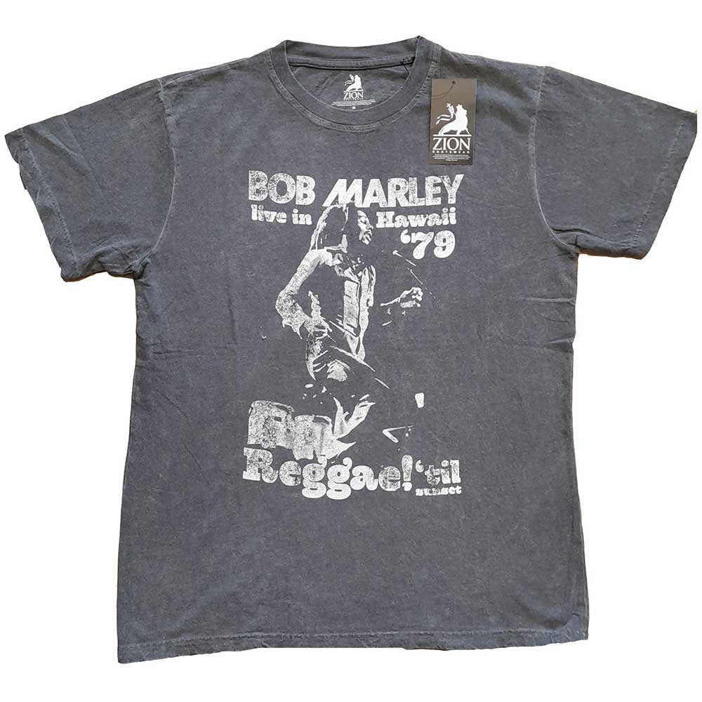 Tričko Bob Marley - Hawaii, Unisex,Šedá,XXL