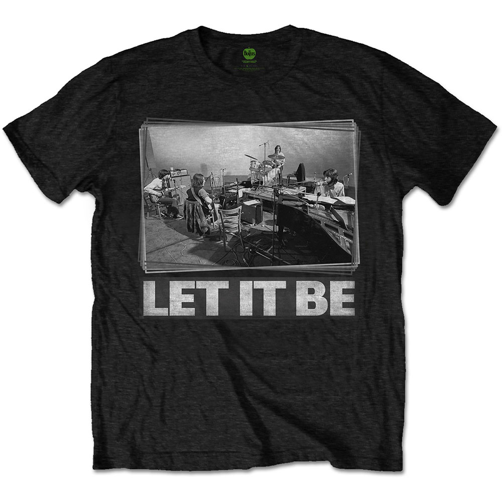 Tričko The Beatles - Let It Be Studio, Unisex,Čierna,XXL