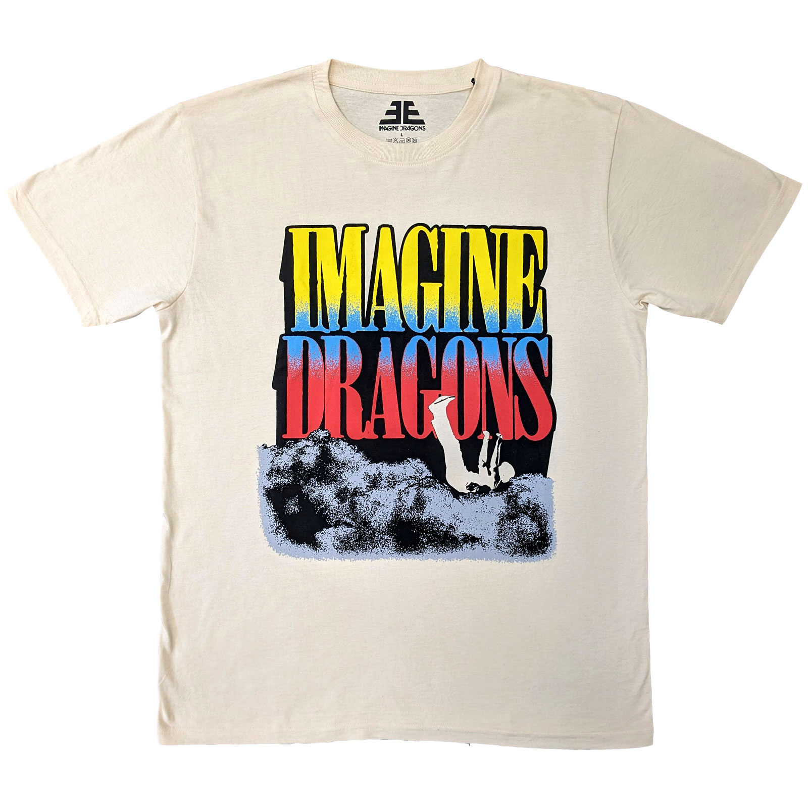 Tričko Imagine Dragons - Falling Clouds, Unisex,Natural,XXL
