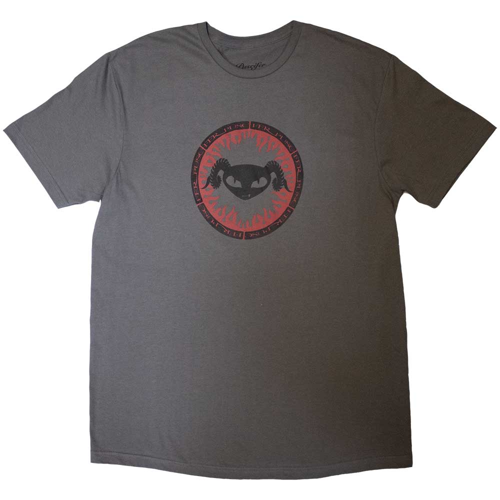 Tričko Puscifer - Flame Logo, Unisex,Šedá,XXL