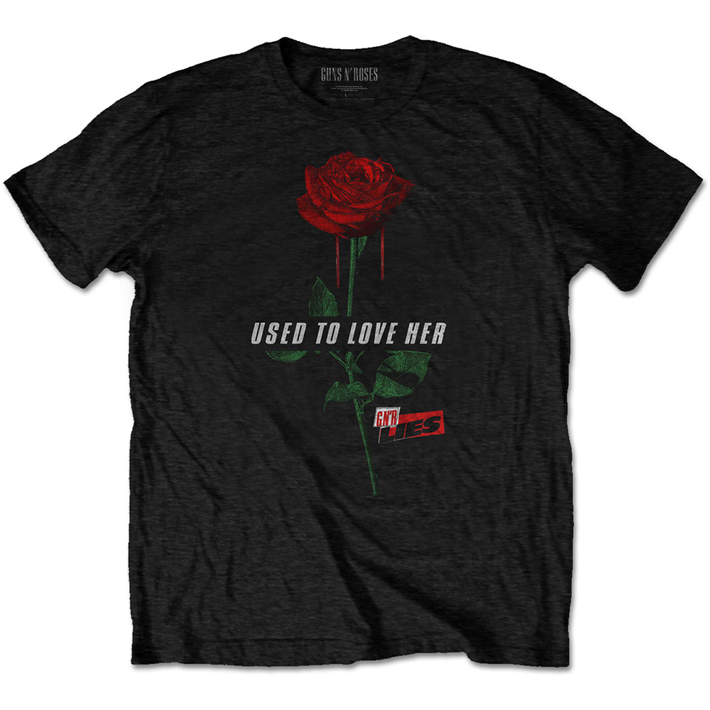Tričko Guns N’ Roses - Used to Love Her Rose, Unisex,Čierna,XXL