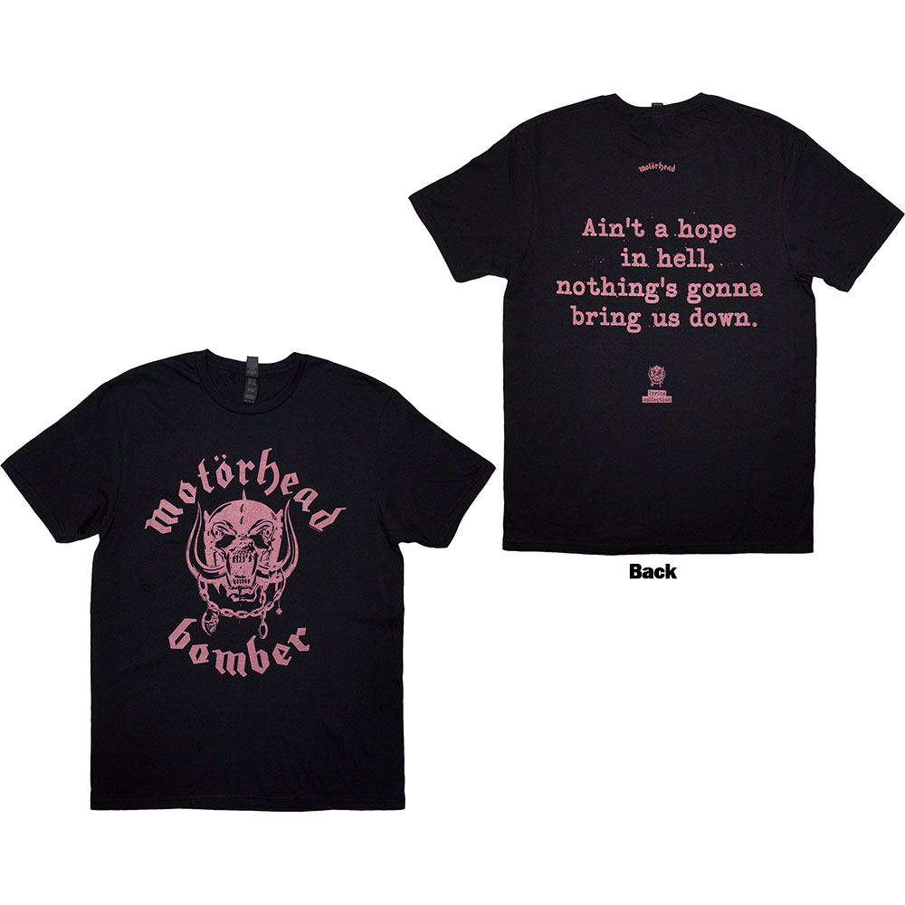Tričko Motörhead - Bomber Lyric, Unisex,Čierna,XXL