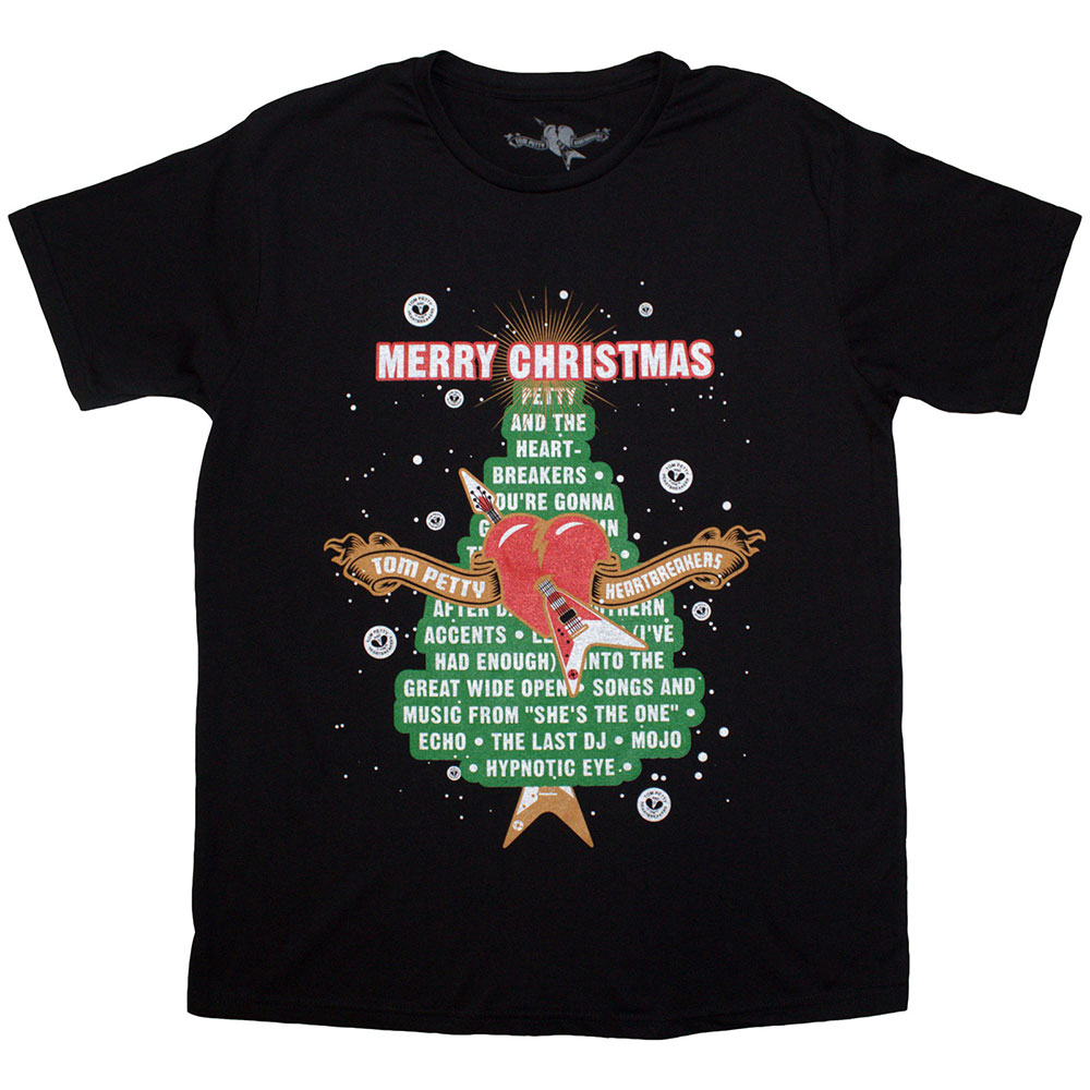 Tričko Tom Petty & The Heartbreakers - Merry Christmas, Unisex,Čierna,XXL