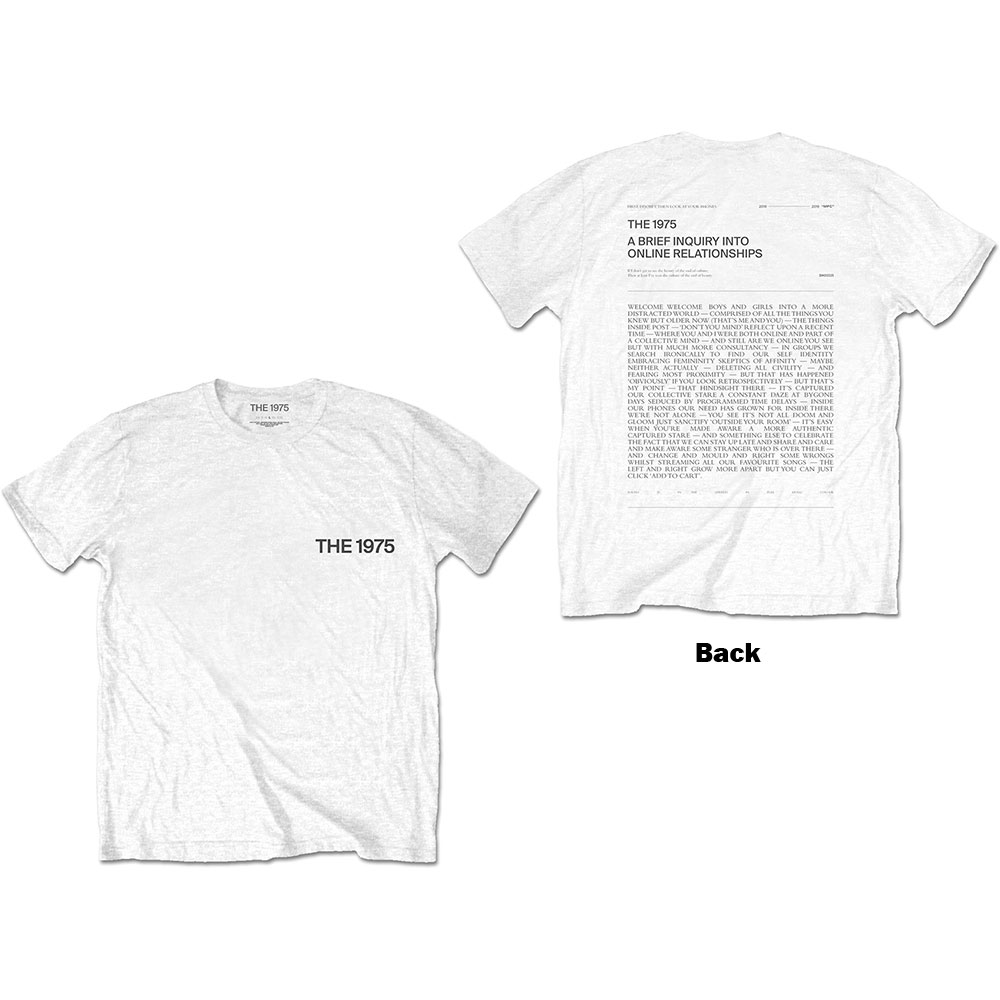 Tričko The 1975 - A Brief Inquiry, Unisex,Biela,XXL