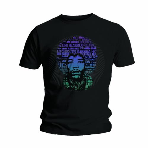 Tričko Jimi Hendrix - Afro Speech, Unisex,Čierna,XXL