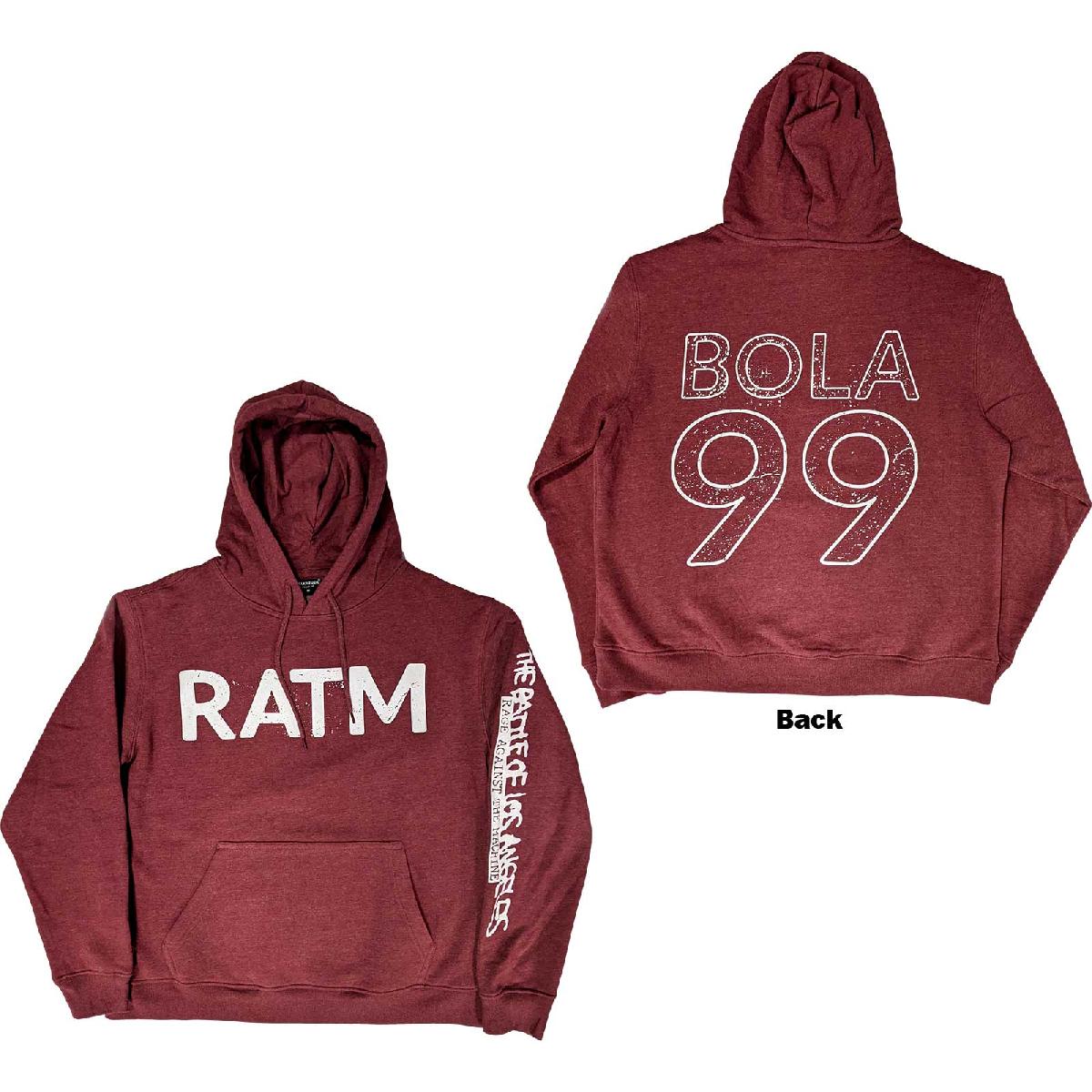 Mikina Rage Against the Machine - Battle 99., Unisex,Červená,L