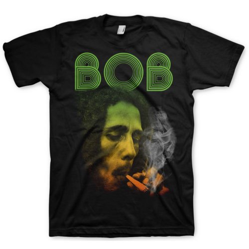 Tričko Bob Marley - Smoking Da Erb, Unisex,Čierna,XXL