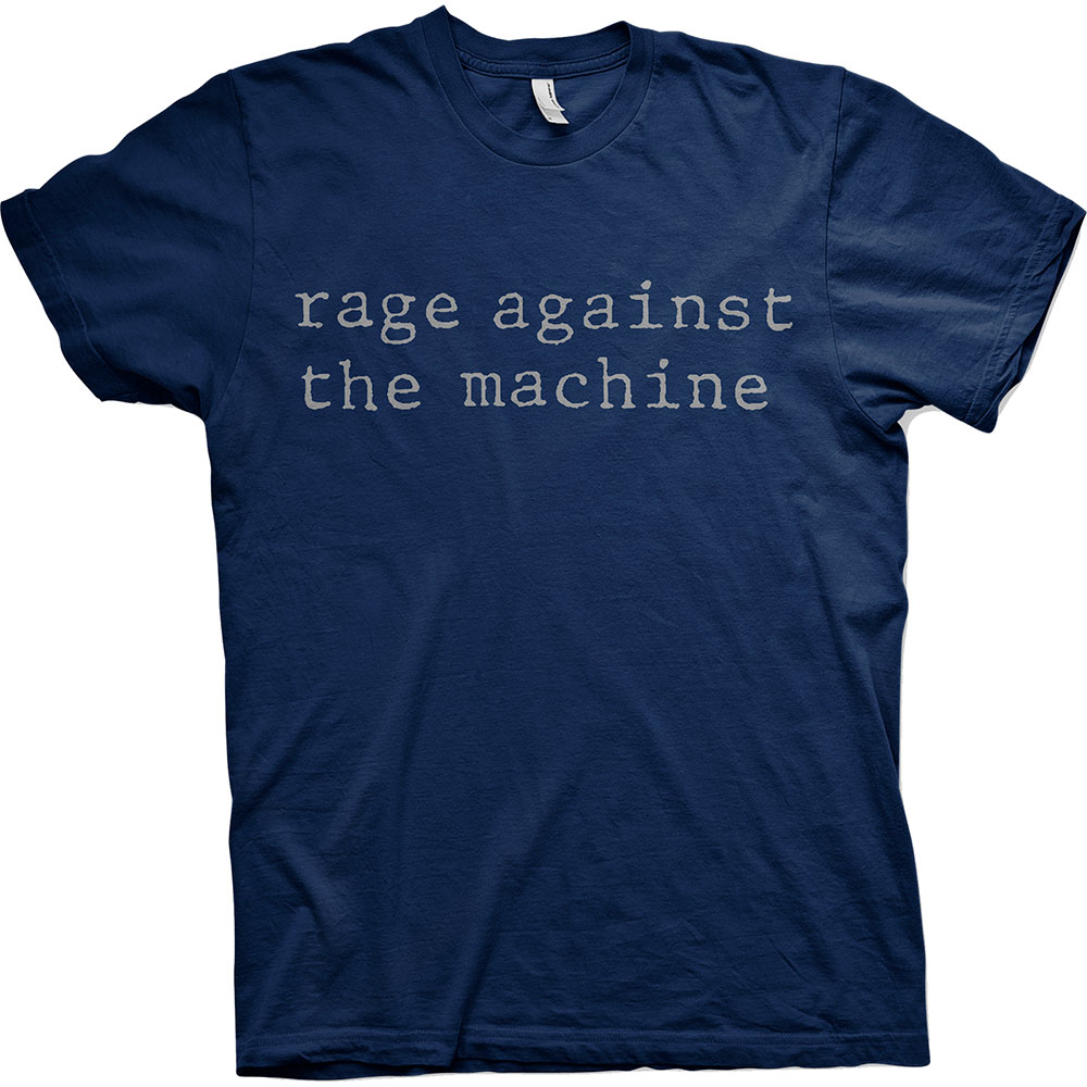 Tričko Rage Against the Machine - Original Logo, Unisex,Modrá,L