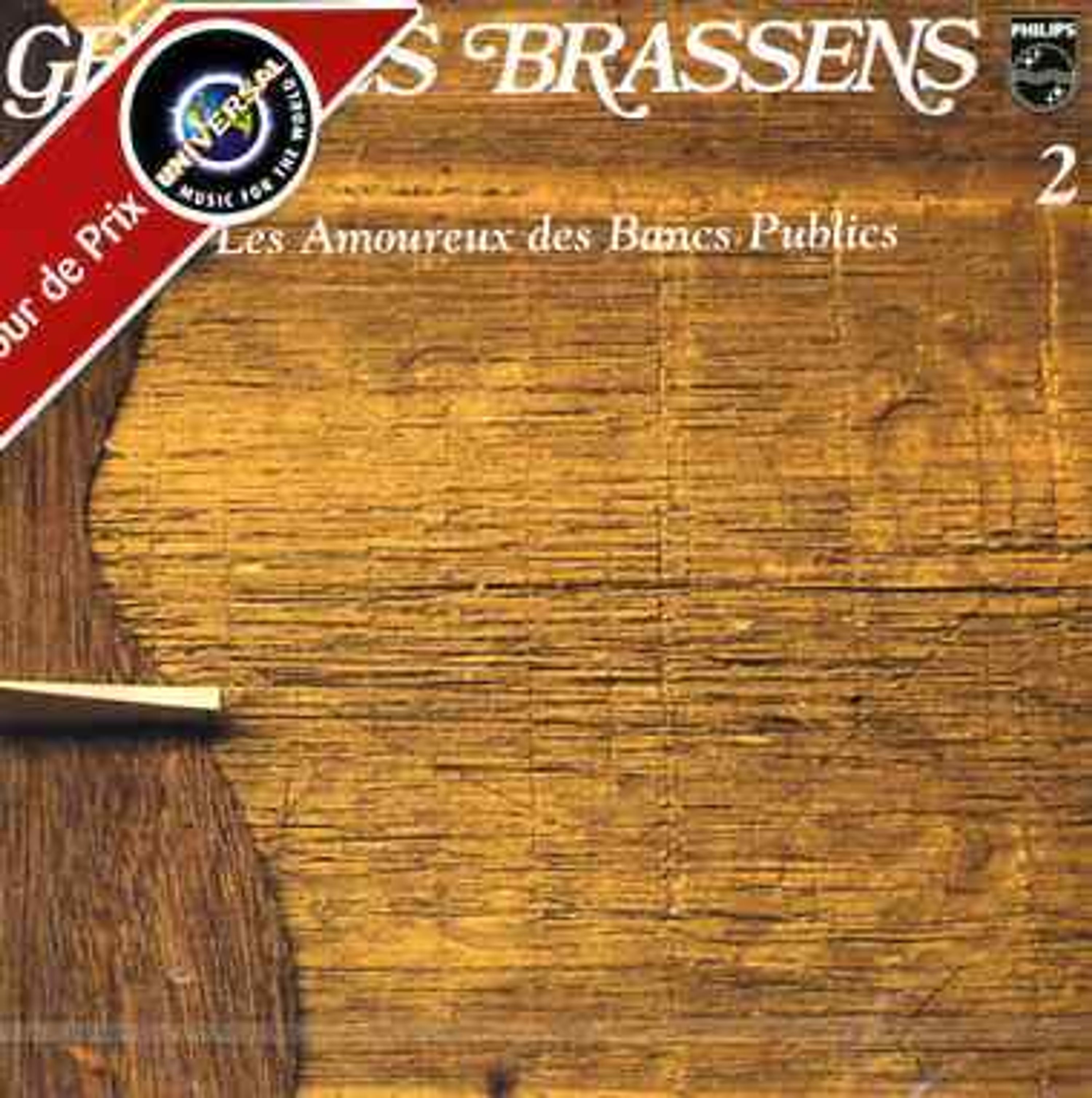 CD Georges Brassens - LES AMOUREUX DES BANCS PUBLIQUES
