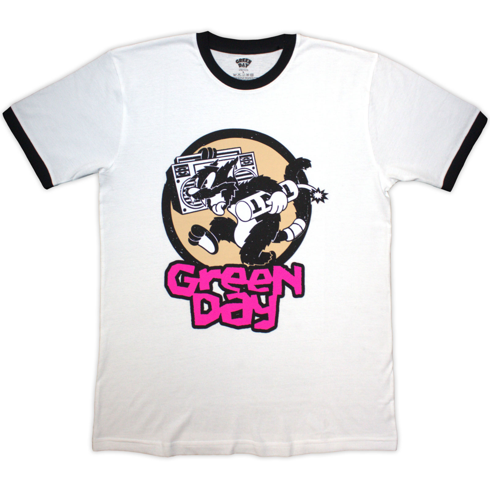 Tričko Green Day - Revolution TNT, Unisex,Biela,XXL