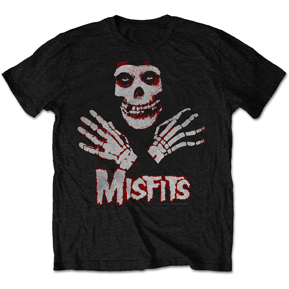 Tričko Misfits - Hands, Unisex,Čierna,XXL