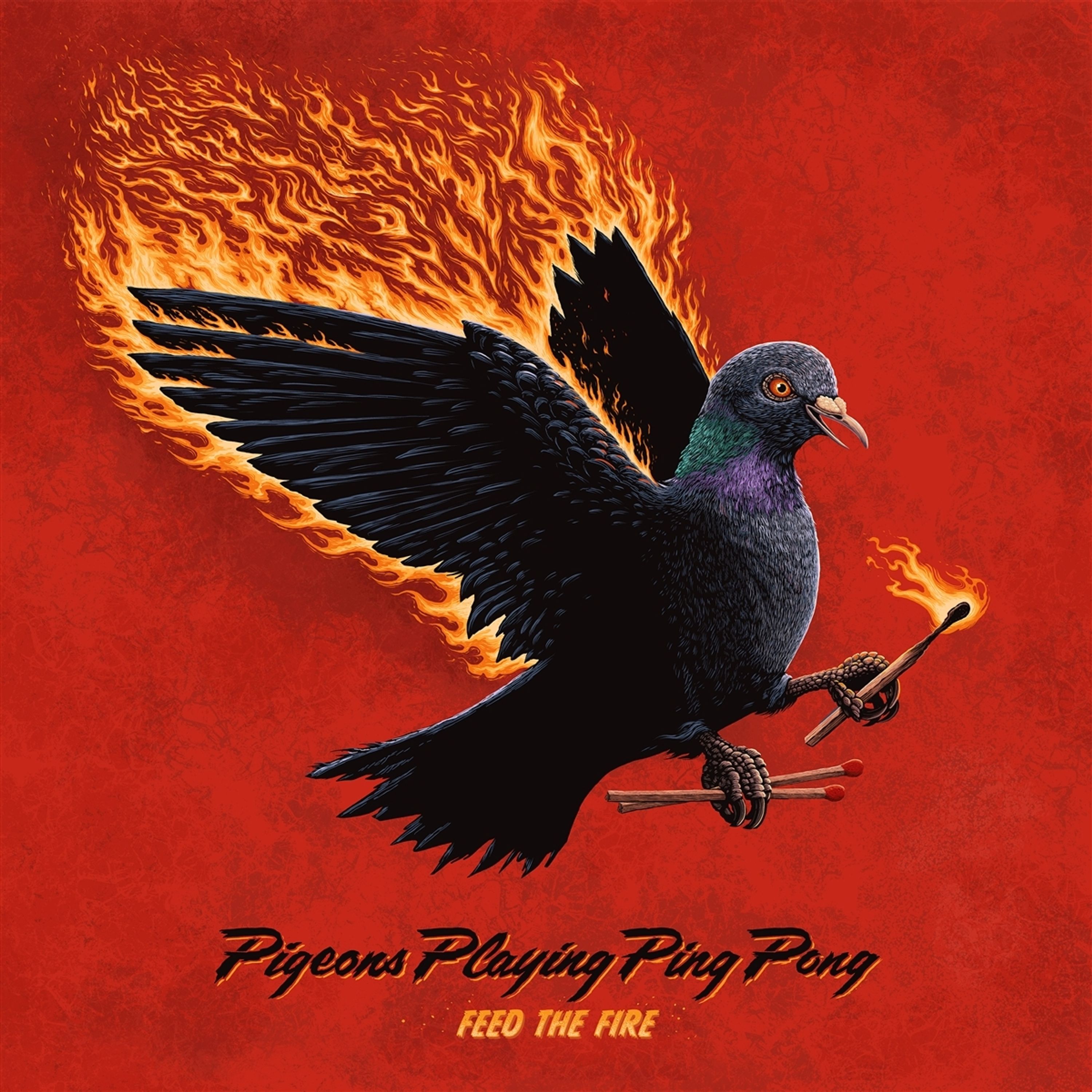 CD Pigeons Playing Ping Pong - FEED THE FIRE