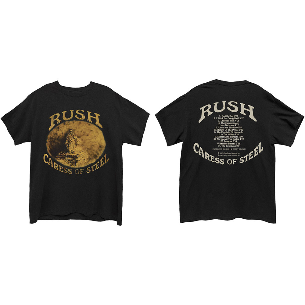 Tričko Rush - Caress of Steel, Unisex,Čierna,L