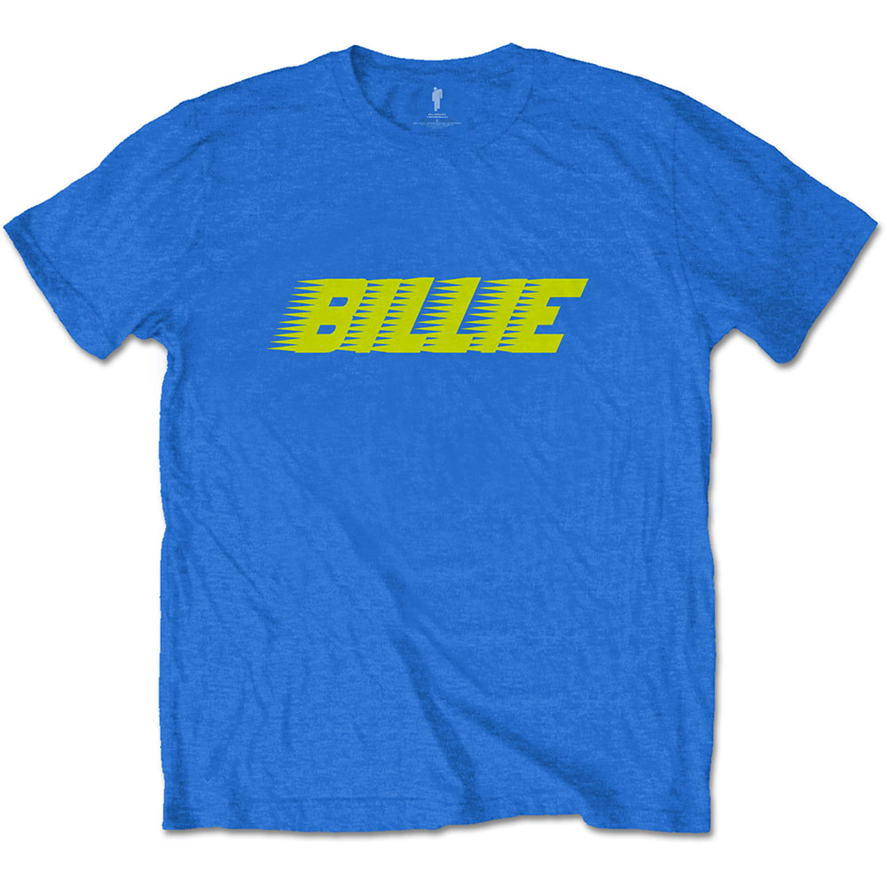 Tričko Billie Eilish - Racer Logo, Unisex,Modrá,XXL